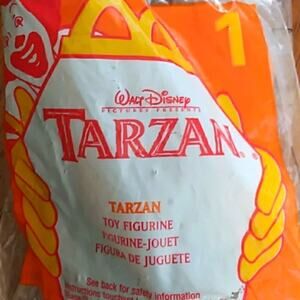 Vintage 1999 Tarzan Mcdonalds Disney toy Unopened
